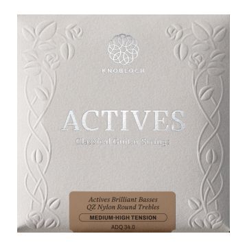 Preview van Knobloch ADQ34.0  Actives Medium/High tension Double Silver Nylon Q.Z (previously 400ADQ)