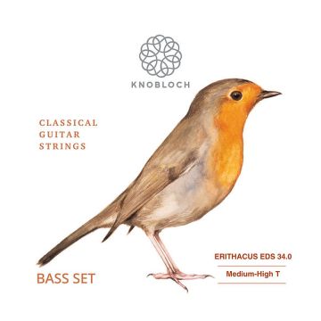 Preview van Knobloch EDS 34.0 ERITHACUS BASS-pack Medium-High tension Double Silver (Basses only)