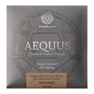 Preview van Knobloch USQ 34.5 Aequus Silver Enhanced QZ Nylon Full Set High Tension 34.5