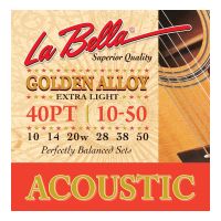 Thumbnail van La Bella 40PT Extra Light Golden Alloy Wound