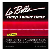 Thumbnail van La Bella 760FM-CB-TB through body Flatwound Stainless Steel