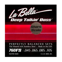 Thumbnail van La Bella 760FS-S   Short Scale Flatwound Stainless Steel