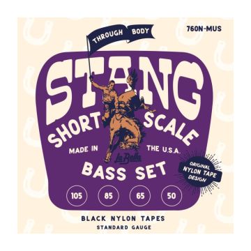 Preview van La Bella 760N-MUS STANG &ndash; BLACK NYLON TAPE