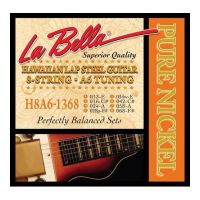 Thumbnail van La Bella H8A61368 Hawaiian Lap Steel Guitar, Pure Nickel &ndash; 8-String A6 Tuning 13-68