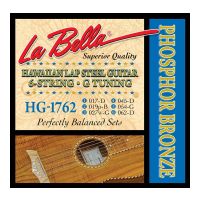 Thumbnail van La Bella HG1762 Hawaiian Lap Steel Guitar, Phosphor Bronze &ndash; 6-String G Tuning 17-62