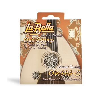 Preview van La Bella OU80A-C  Oud Arabic tuning CC