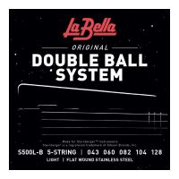 Thumbnail van La Bella S500L-B Double Ball Bass Flat Wound &ndash; Light 43-128, 5-String