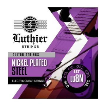 Preview van Luthier LU-8N Extra light Electric Nickelplated steel 8/32