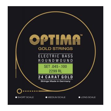 Preview van Optima 2299 RL Gold strings Regular Light 24 Karat gold long scale