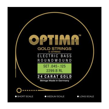 Preview van Optima 2299B  Gold strings Regular Light 24 Karat gold 45/125