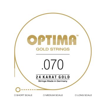 Preview van Optima GB070.L Single .070 E-Bass 24K GOLD STRING Long scale