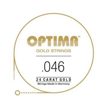 Preview van Optima GE046 24K Gold Plated .046, Wound Single String