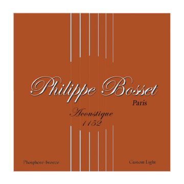 Preview van Philippe Bosset ACP1152 Phosphor bronze custom Light 11-52