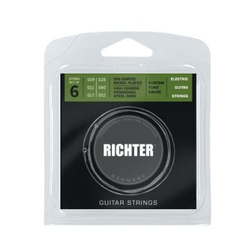 Preview van RICHTER 1925 Electric Guitar Strings 6 String, Custom Gauge Drop B, 009 - 052