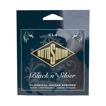 Preview van Rotosound CL4 SUPERIA BLACK AND SILVER CLASSICAL NORMAL TENSION