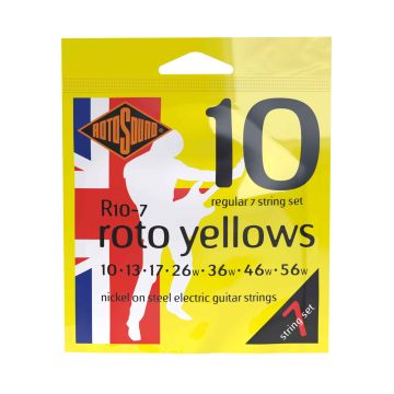 Preview van Rotosound R10-7 Roto 'Yellows' 7 STRING Regular 10-56