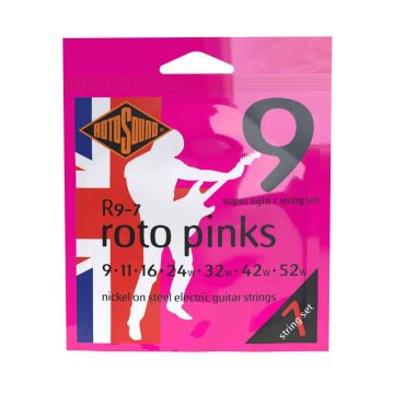 Preview van Rotosound R9-7 Roto 'Pinks' 7 STRING Super light nickel