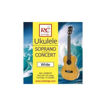 Preview van Royal Classics UWSC70 Ukelele White strings ( for concert or soprano)