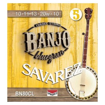 Preview van Savarez BN80CL string set 5-string banjo, bluegrass, custom light