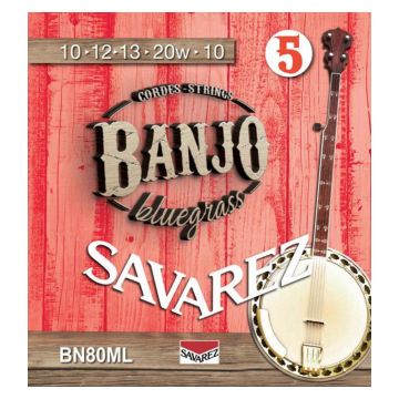 Preview van Savarez BN80ML 5-string banjo, bluegrass, medium Light