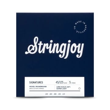 Preview van Stringjoy BA45125LS Signatures -Nickelwound 45-100 Long Scale 5 String Super Light