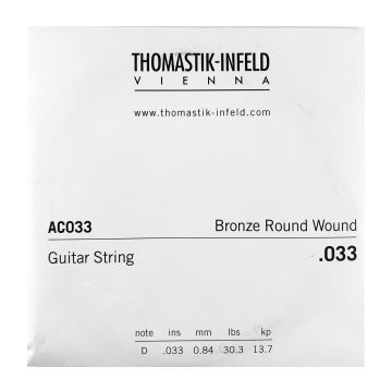 Preview van Thomastik AC033 Single .033 Bronze  Wound