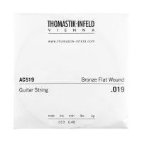 Thumbnail van Thomastik AC519 Single .019 Bronze Flat Wound (High E from 210set )