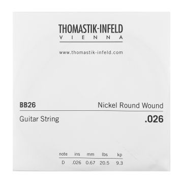 Preview van Thomastik BB26 Single .026 Nickel Round Wound