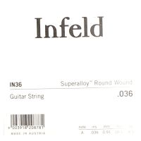 Thumbnail van Thomastik IN36 Single Infeld super alloy .036 roundwound