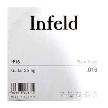 Preview van Thomastik IP16 Single Infeld super alloy .016 Plain Steel