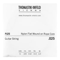 Thumbnail van Thomastik PJ25 Single .025 Nylon Flat Wound on Rope Core