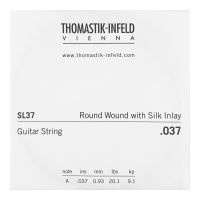 Thumbnail van Thomastik SL37 Single .037 Round Wound with Silk Inlay